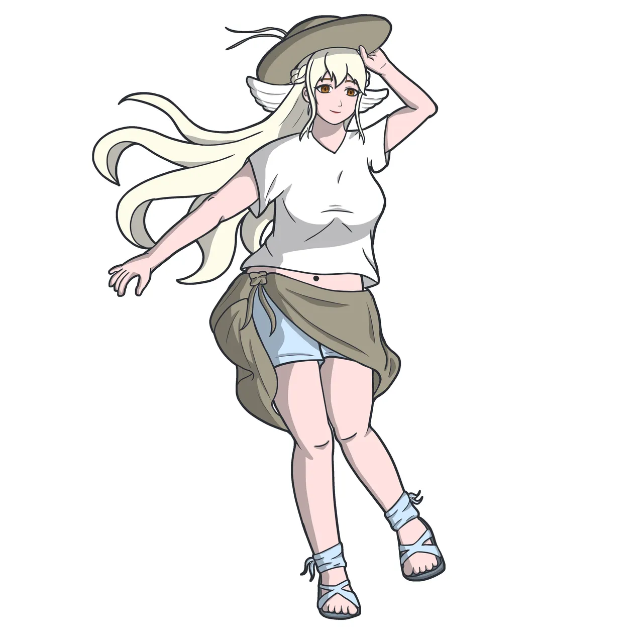 Kaila's Summer outfit, without the background